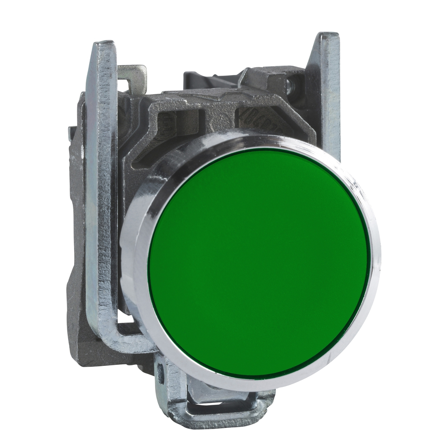 pulsador verde Ø 22 - retorno resortenivelado - 1 NA XB4BA31